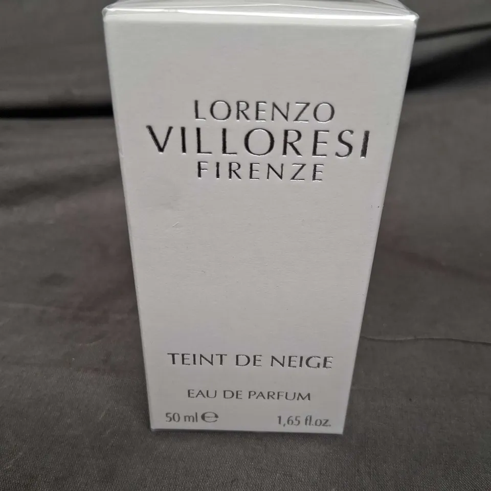 BOXED AND SEALED LORENZO VILLORESI FIRENZE TEINT DE NEIGE EAU DE PARFUM 50ML