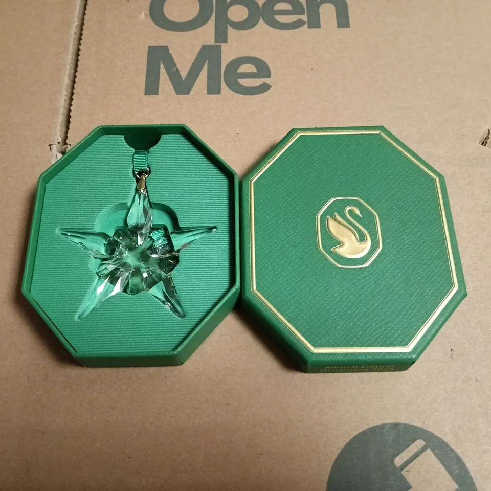 BOXED SWAROVSKI CRYSTAL STAR PENDANT 