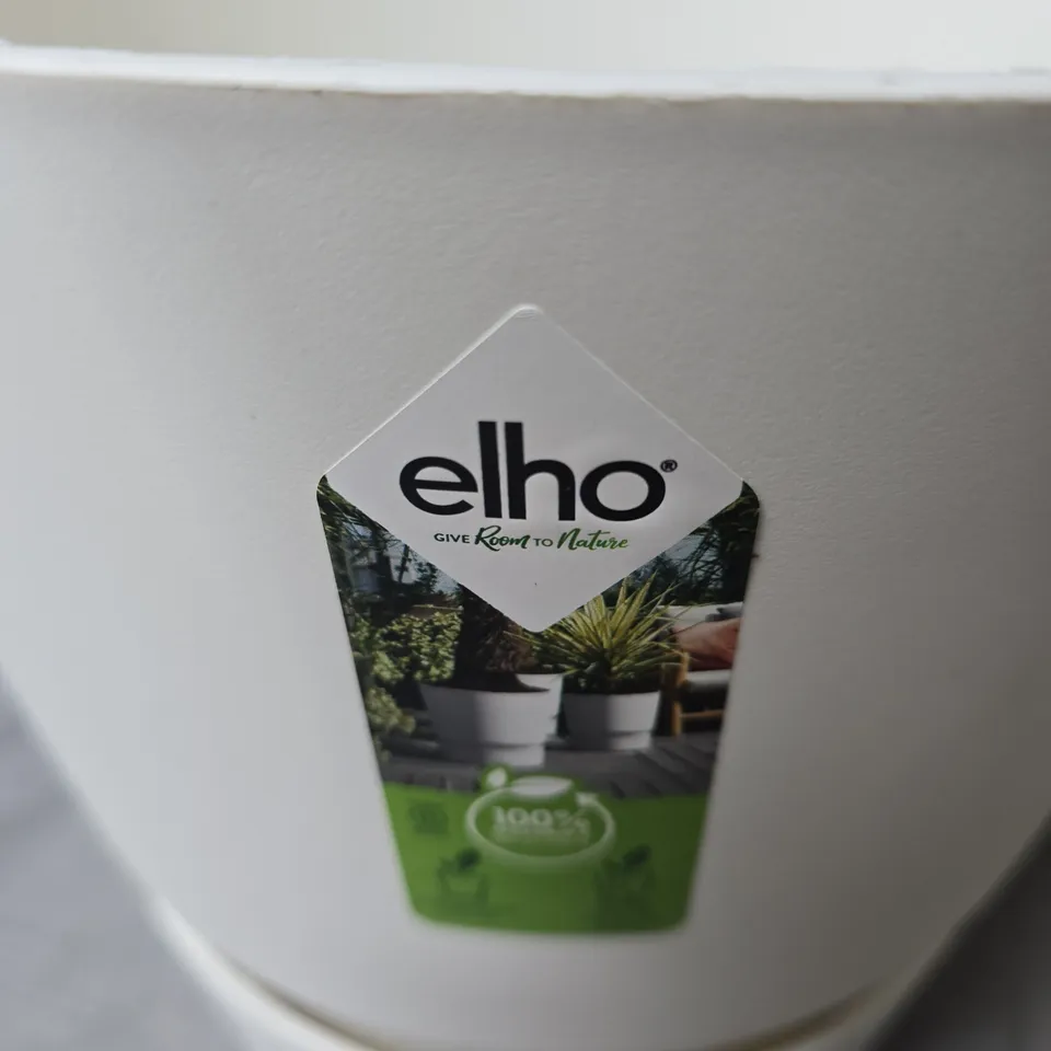 ELHO WHITE PLANT POTS – 3-PACK