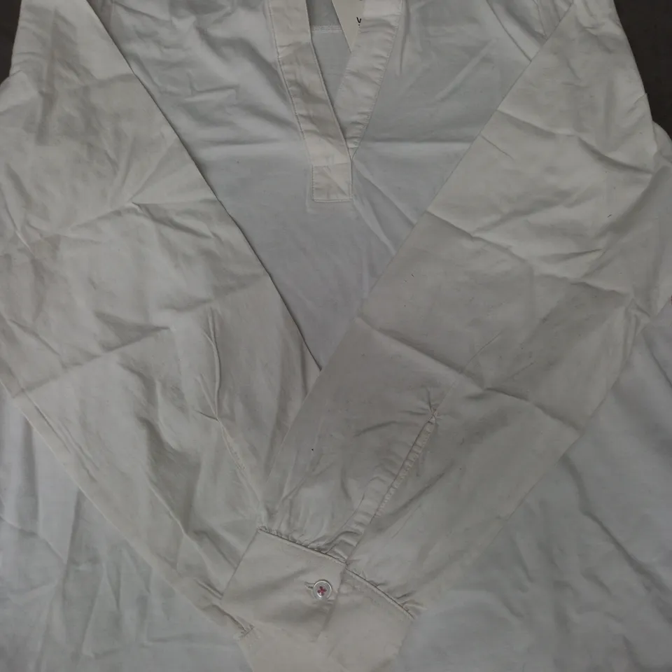 WHITE STUFF FRAN SHIRT IN WHITE SIZE 12