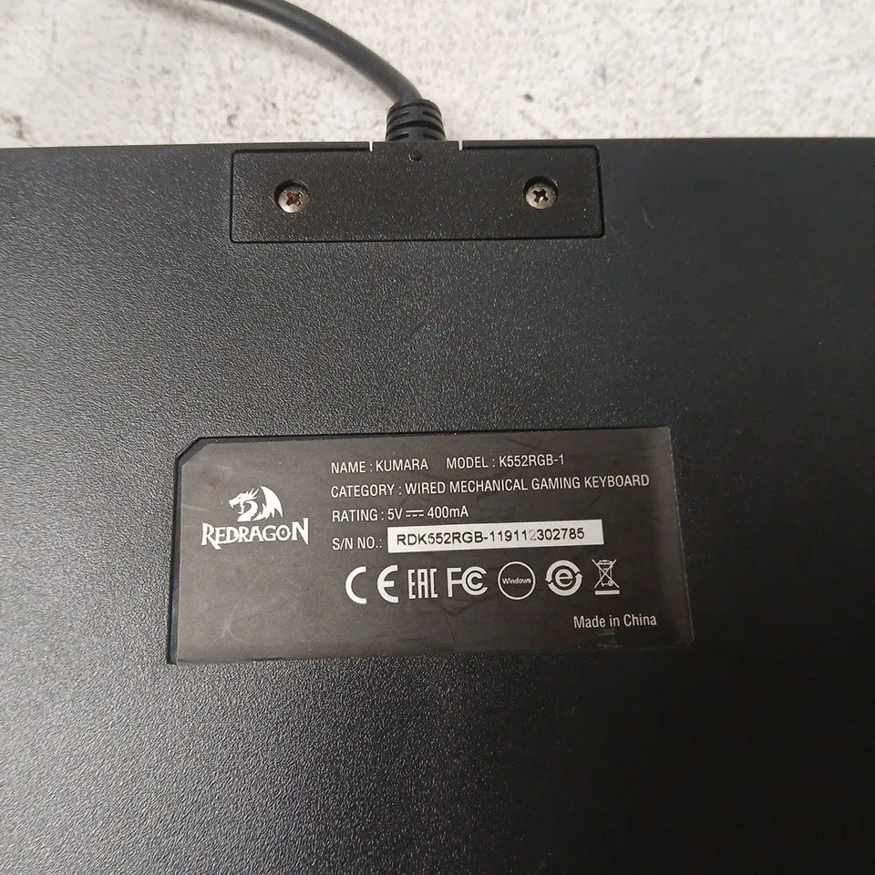 REDRAGON KUMARA K552RGB-1 WIRED MECHANICAL GAMING KEYBOARD