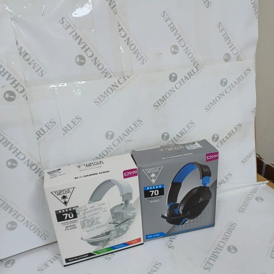 BOX OF APPROXIMATELY 8 ASSORTED TURTLE BEACH GAMING HEADSETS 