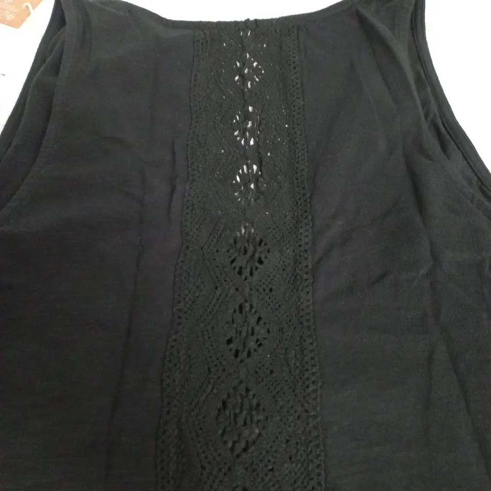 PASSENGER RIVERGATE COTTON TOP ON BLACK - UK L