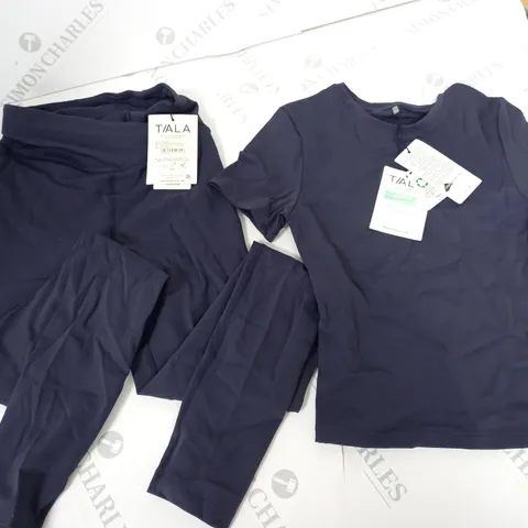 TALA DAYFLEX LEGGINGS AND TEE IN NAVY - XXS