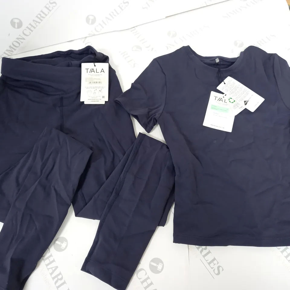 TALA DAYFLEX LEGGINGS AND TEE IN NAVY - XXS