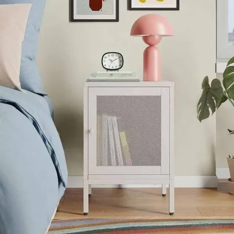 BOXED TALLA METAL BEDSIDE - STONE (1 BOX)