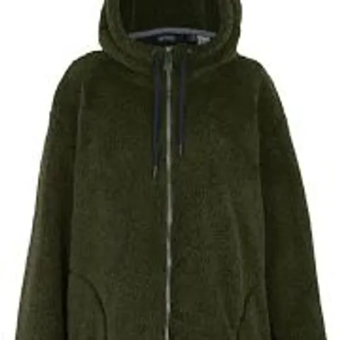 BRAND NEW REGATTA ORIELLE ZIP THROUGH FLEECE IN DARK KHAKI - UK 14