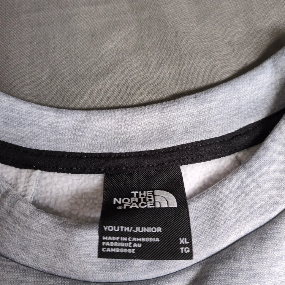 THE NORTH FACE YOUTH/JUNIOR SWEATSHIRT – GREY, SIZE XL