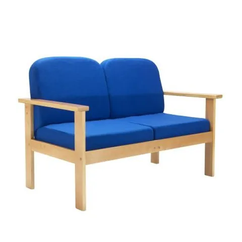 BRAND NEW BOXED JUPLO RECEPTION SOFA - ROYAL BLUE (1 BOX)