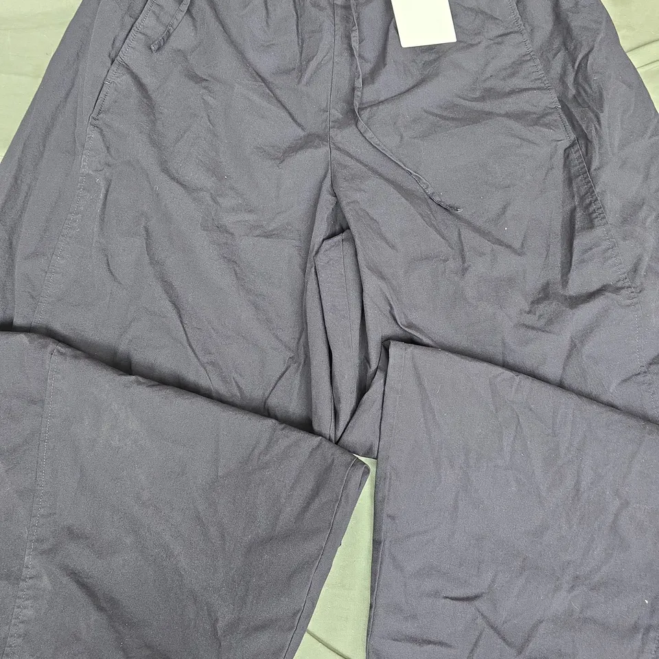 COS NAVY WIDE LEG TROUSERS - UK 14