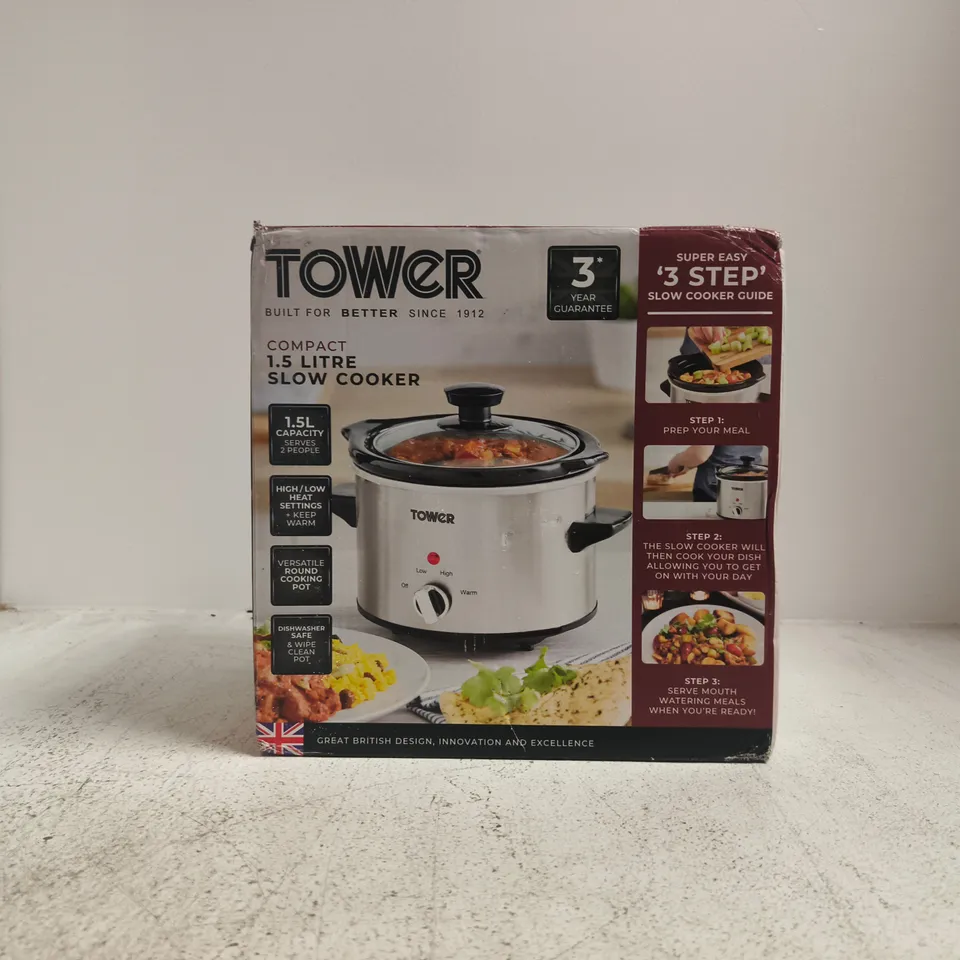 TOWER 1.5 L COMPACT SLOW COOKER – BOXED