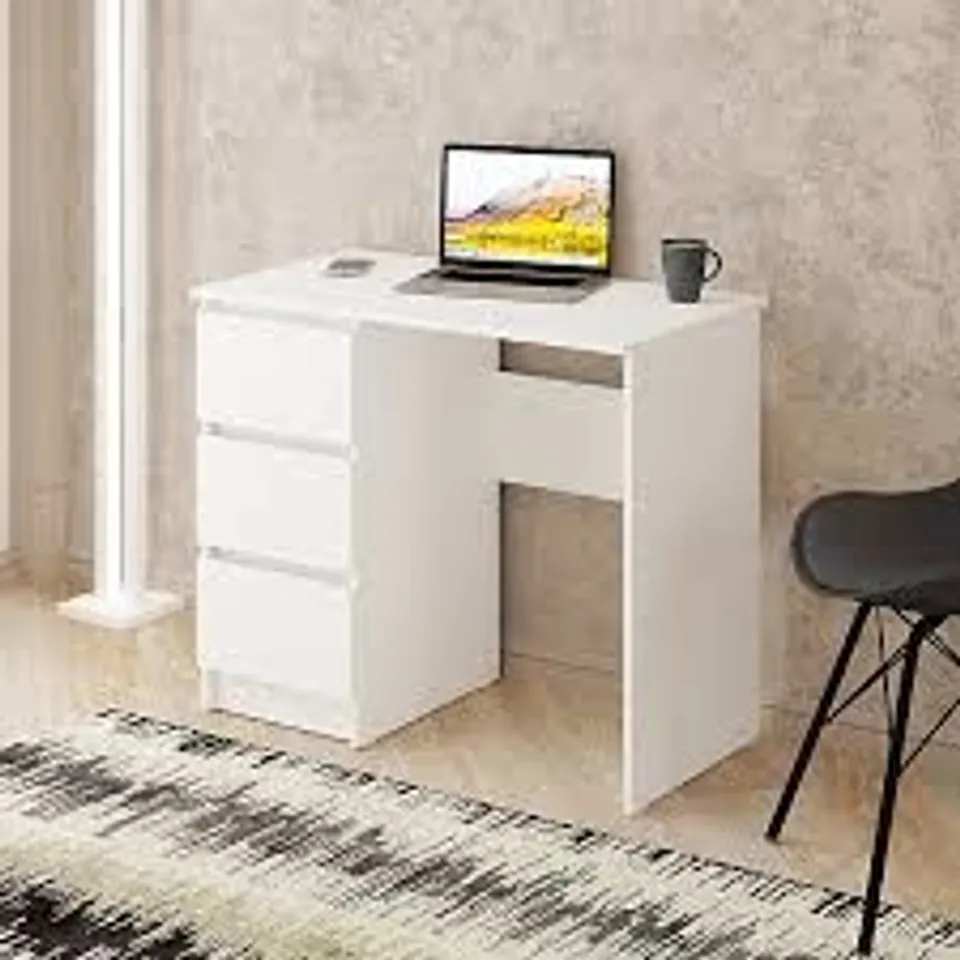 BOXED COMPUTER DESK SHEFA LINE CINA WHITE