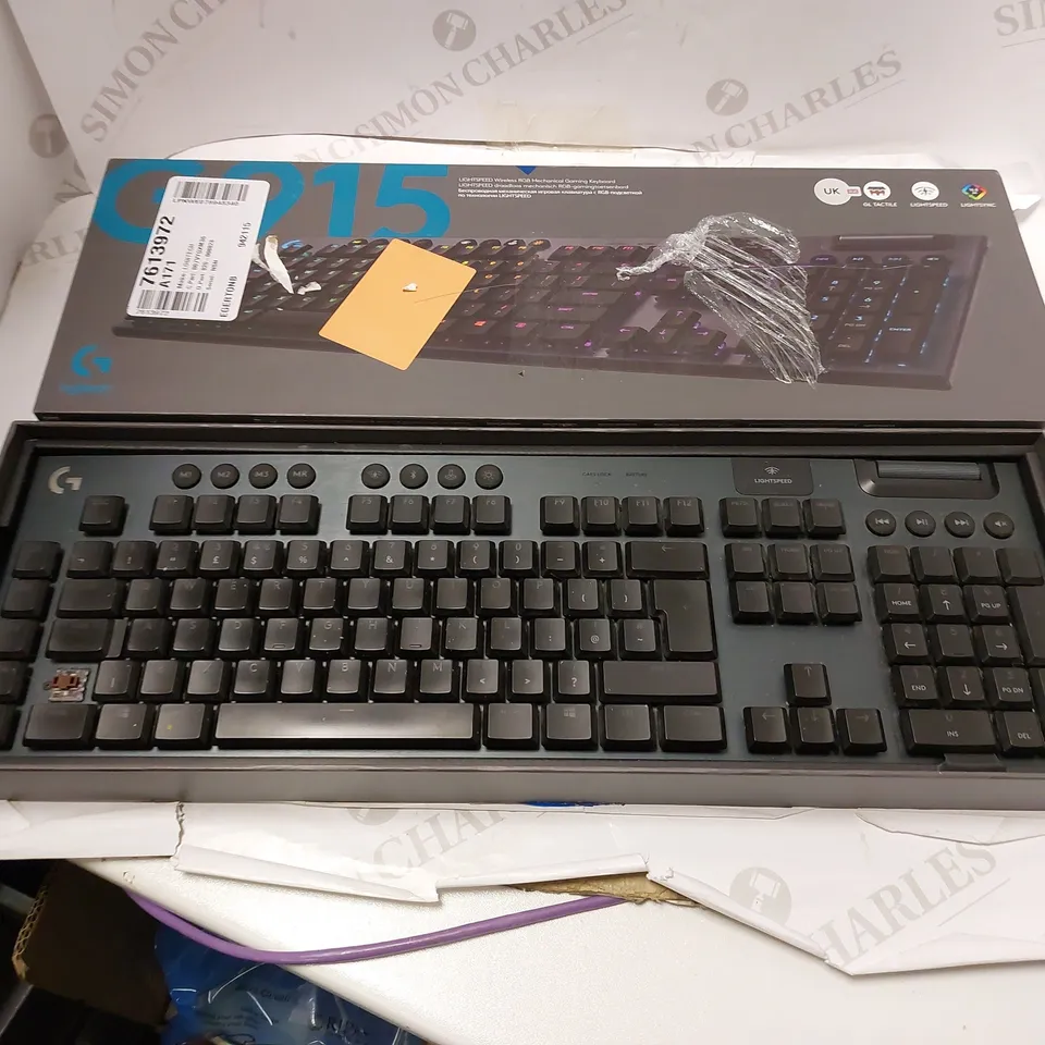 LOGITECH G915 LIGHTSPEED WIRELESS RGB MECHANICAL GAMING KEYBOARD