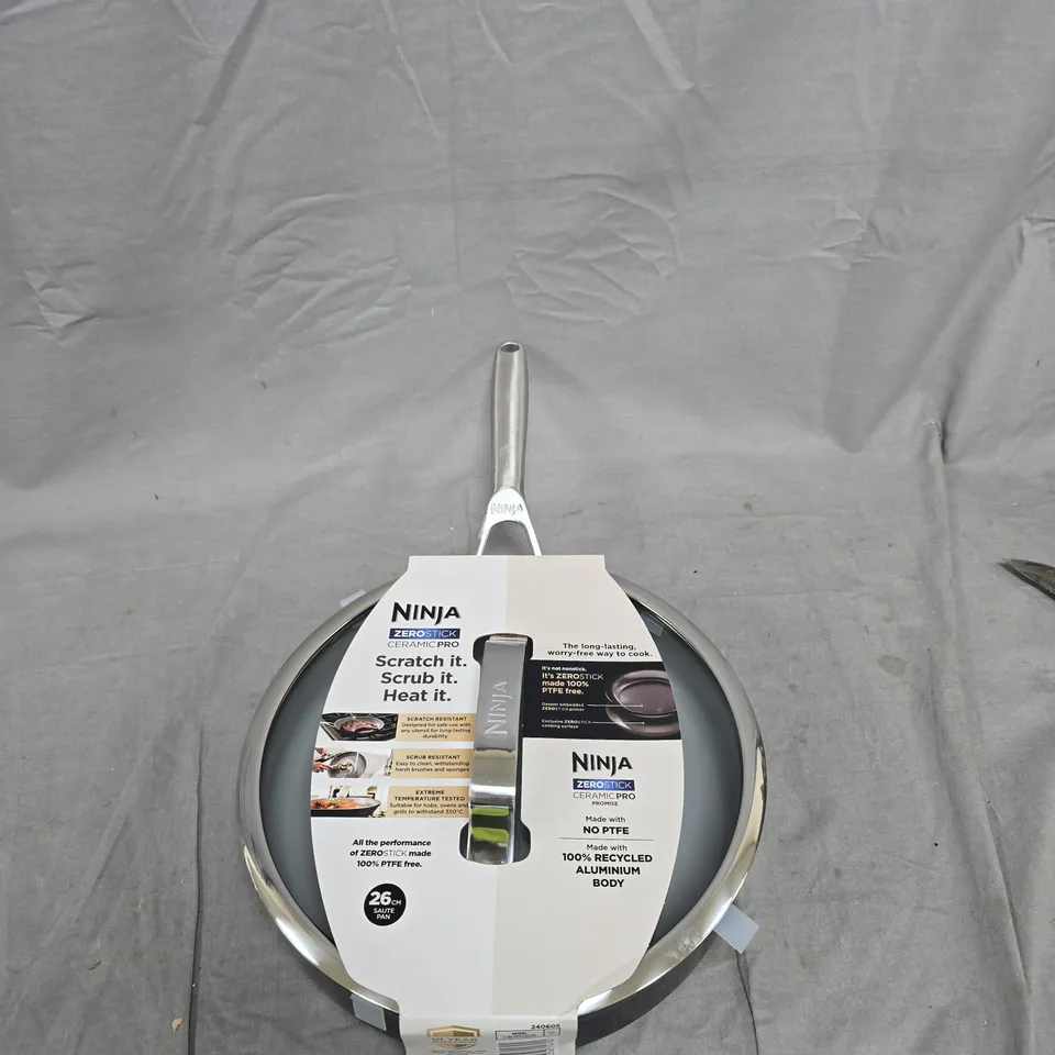 NINJA CERAMIC PRO ZERO-STICK 26CM SAUTE PAN – STAINLESS HANDLE