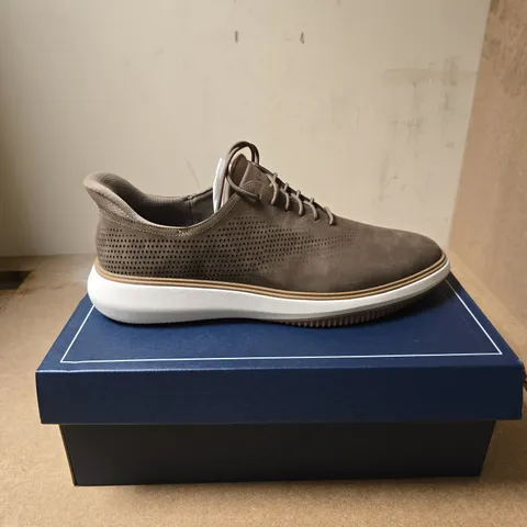 COLE HAAN GRAND PHAZE LASER OX SNEAKERS – TRUFFLE NBK, UK 12