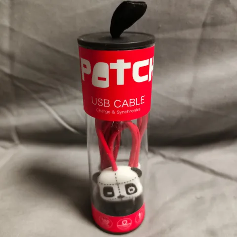 BOX OF APPROXIMATELY 20 ASSORTED PATCH PANDA USB CABLES
