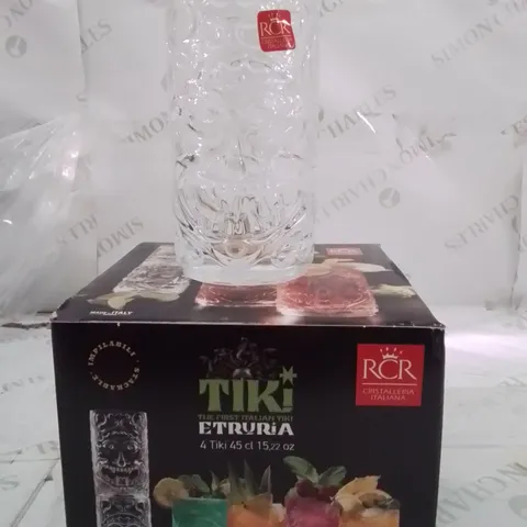 BOXED TIKI ETRURIA APPROXIMATELY 4