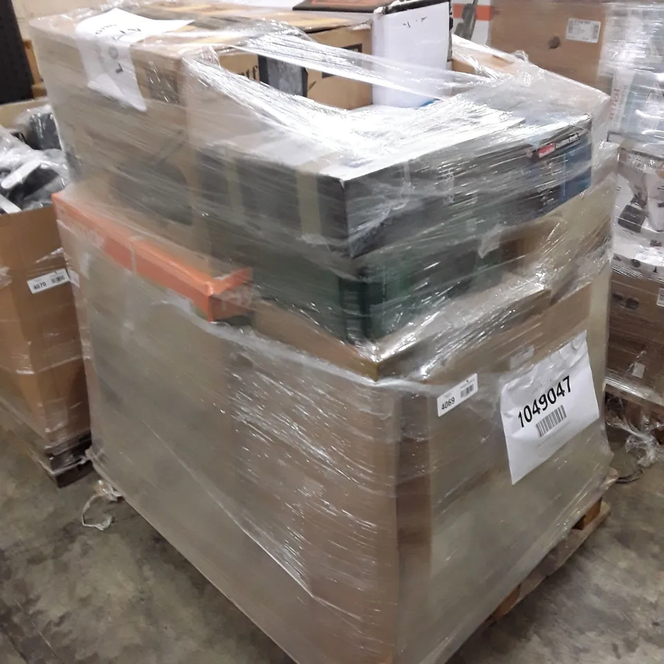 PALLET OF APPROXIMATELY 19 UNPROCESSED RAW RETURN HOUSEHOLD AND ELECTRICAL GOODS TO INCLUDE;