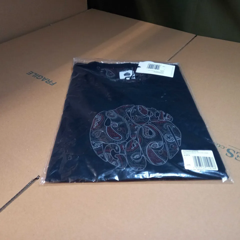 PACKAGED PRETTYGREEN BLACK HAMILTON PAISLEY PRINTED LOGO - LARGE