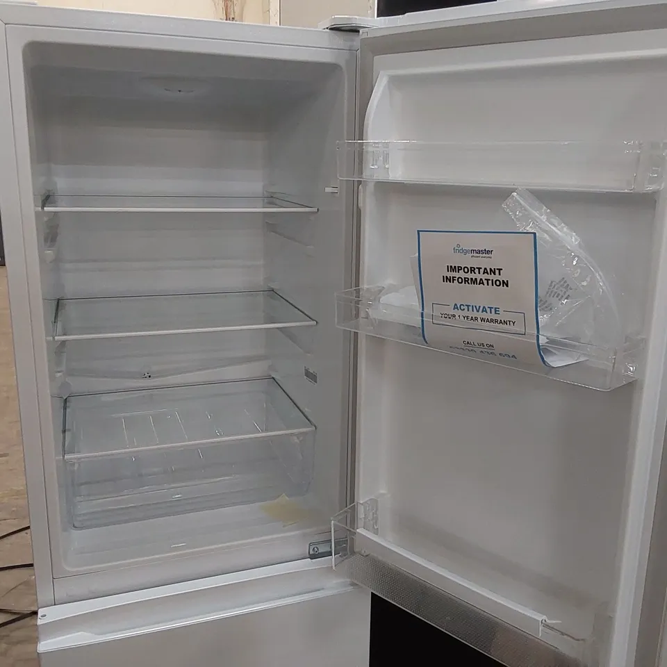 FRIDGEMASTER 50CM FREESTANDING 60/40 FRIDGE FREEZER IN WHITE MC50175A - UNPROCESSED RAW RETURN