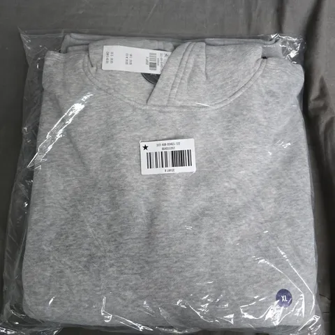 BAGGED HOLLISTER BOXY HOODIE IN GREY - XL