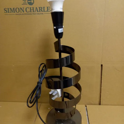 DESIGNER STYLE SPIRAL TABLE LAMP