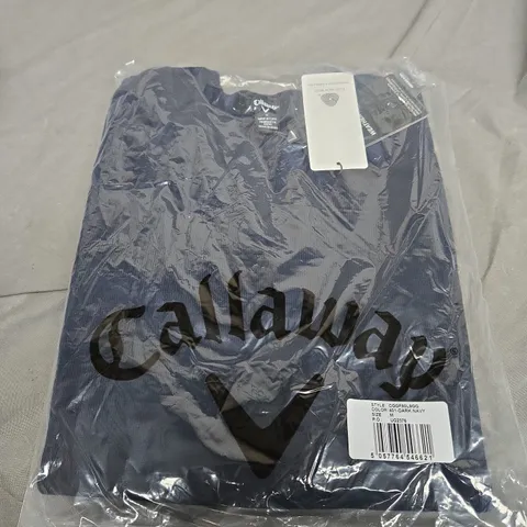 SEALED CALLAWAY V NECK NAVY JUMPER - SIZE MEDIUM 