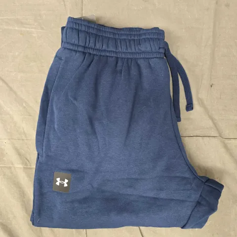 UNDER ARMOUR MEN'S FLEECE JOGGERS IN NAVY SIZE MEDIUM