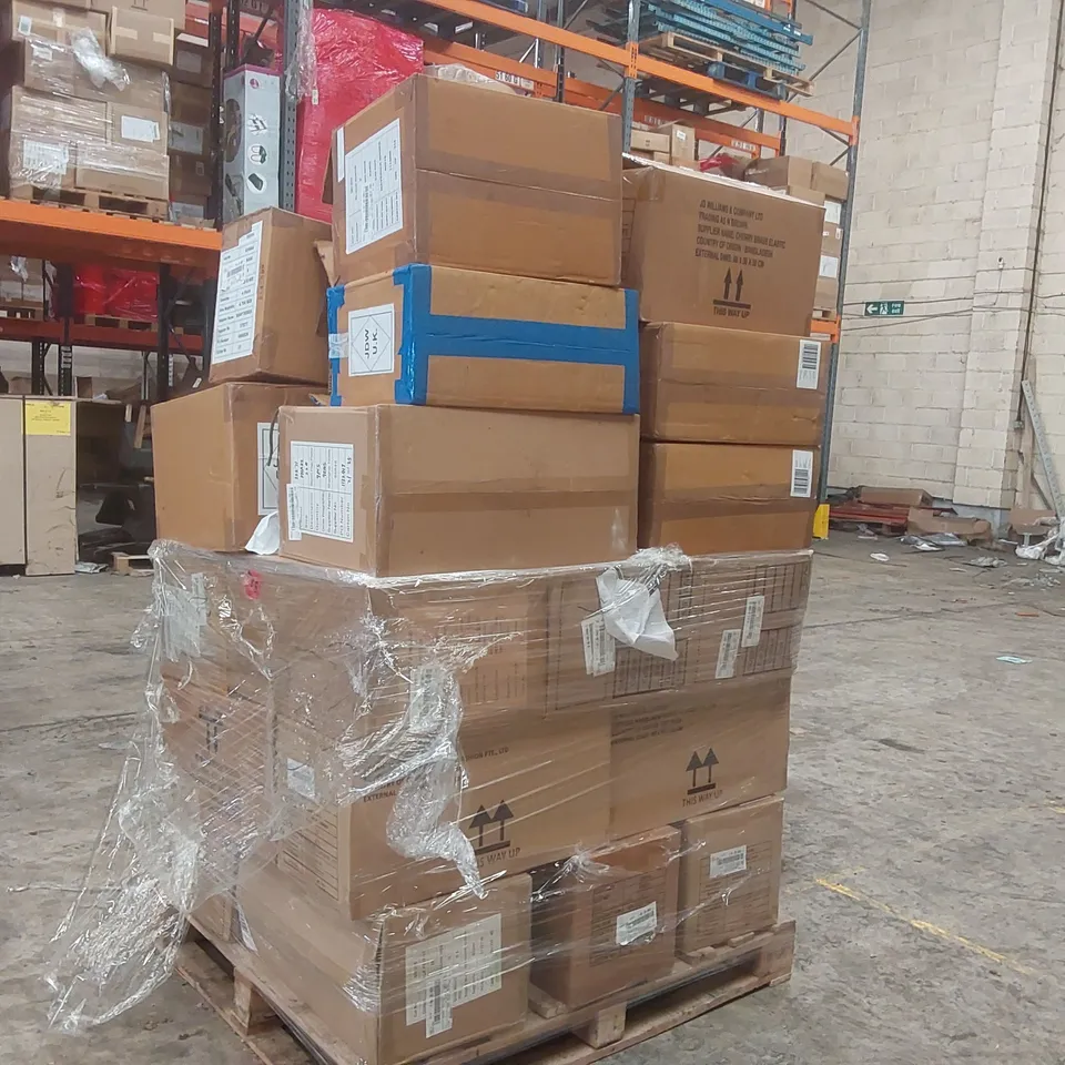 PALLET CONTAINING APPROXIMATELY 300x BRAND NEW DESIGNER CLOTHING ITEMS AND SHOES INCLUDING SIMPLY BE SANDALS, ANTHOLOGY SANDALS, PRETTY SECRETS BRAS, SIMPLY BE PARKA ECT