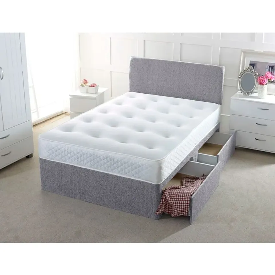 BAGGED BRINEGAR DIVAN BED 4FT (3 ITEMS)