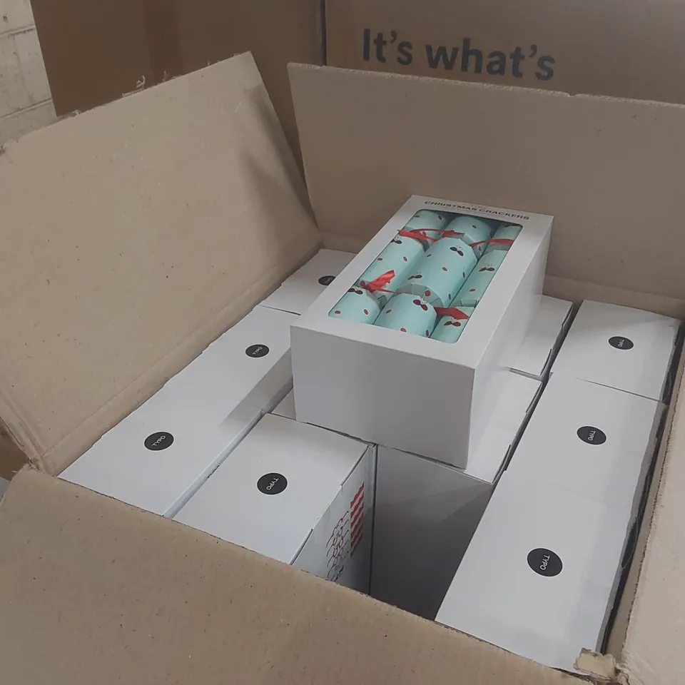 PALLET CONTAINING A VERY LARGE QUANTITY OF ASSORTED BRAND NEW ITEMS INCLUDING: TYPO CHRISTMAS CRACKERS, TYPO OFF THE GRID PASSPORT HOLDERS ECT