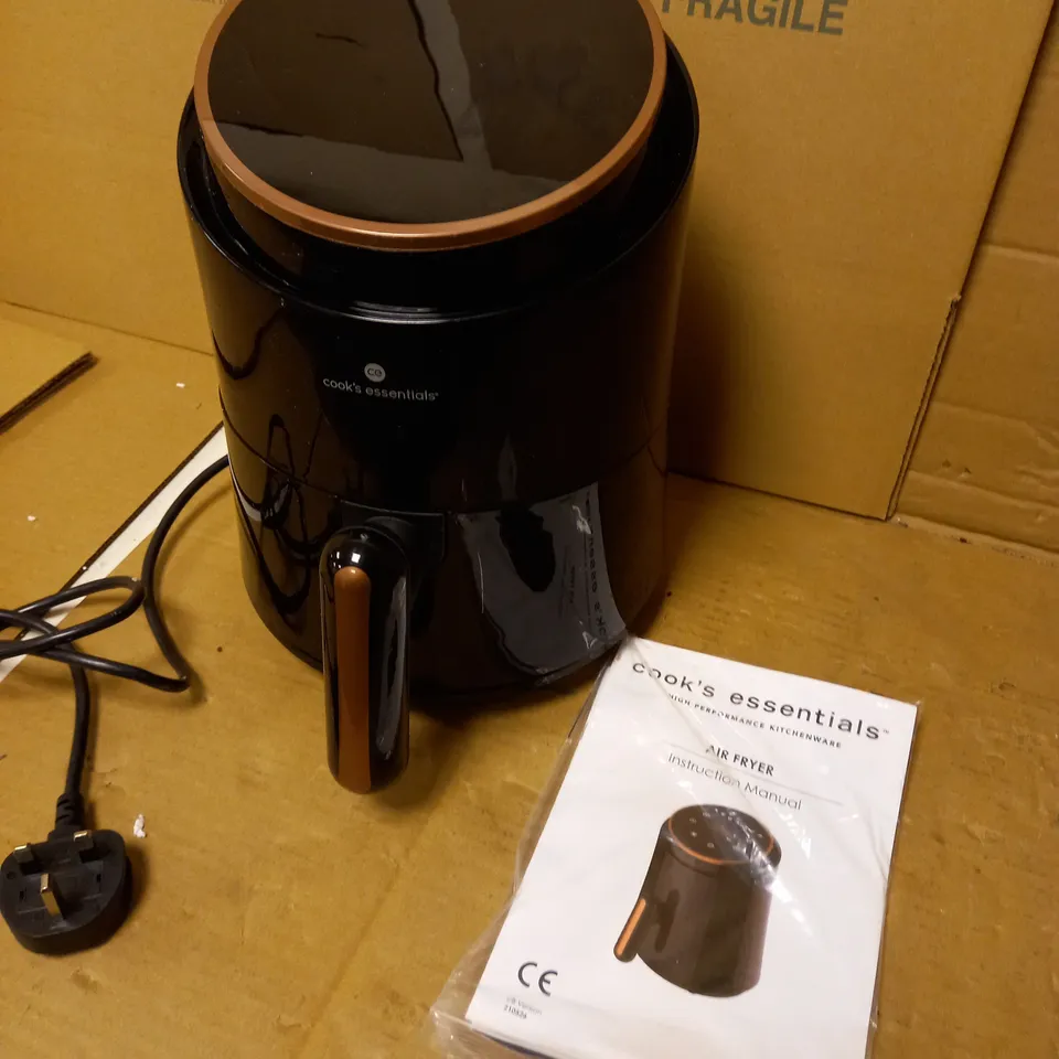 COOK'S ESSENTIALS COMPACT TOUCH SCREEN DIGITAL AIR FRYER