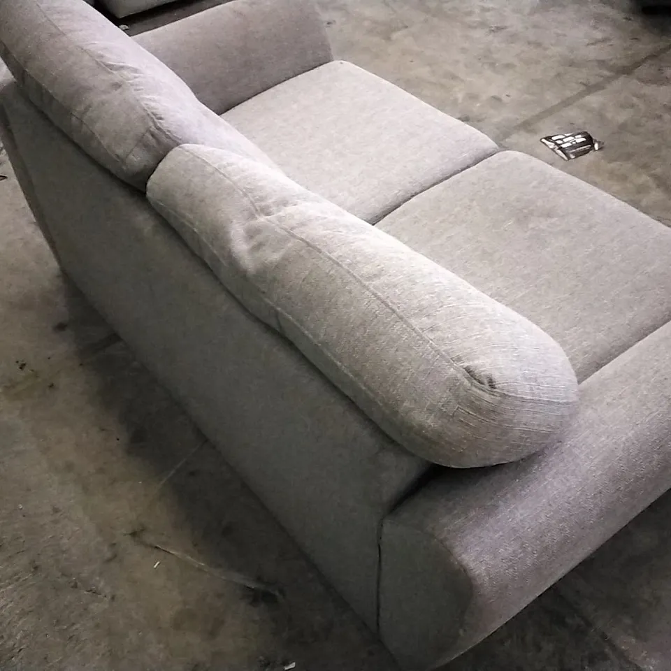 QUALITY DESIGNER GREY FABRIC 2 SEATER SOFA