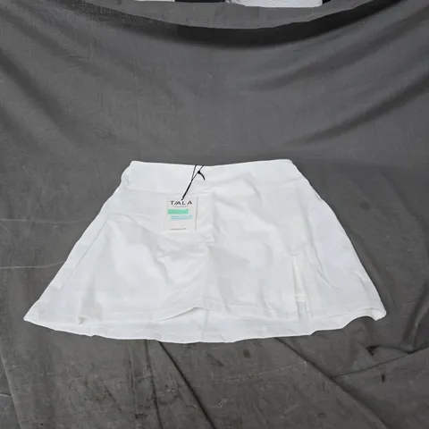 TALA SKINLUXE SIDE SPLIT SKORT IN COCONUT MILK SIZE S