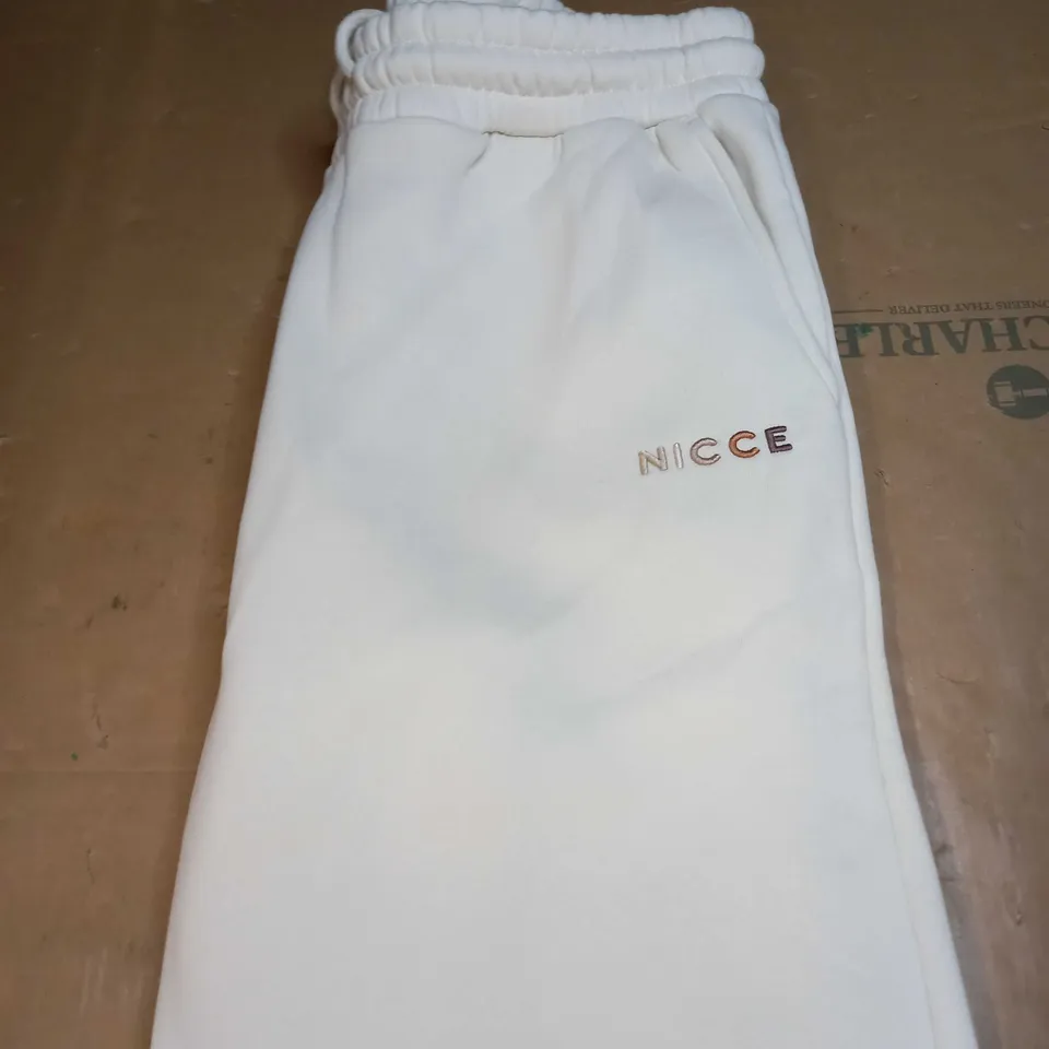 MENS NICCE BIEGE TRACKSUIT BOTTOMS SIZE M