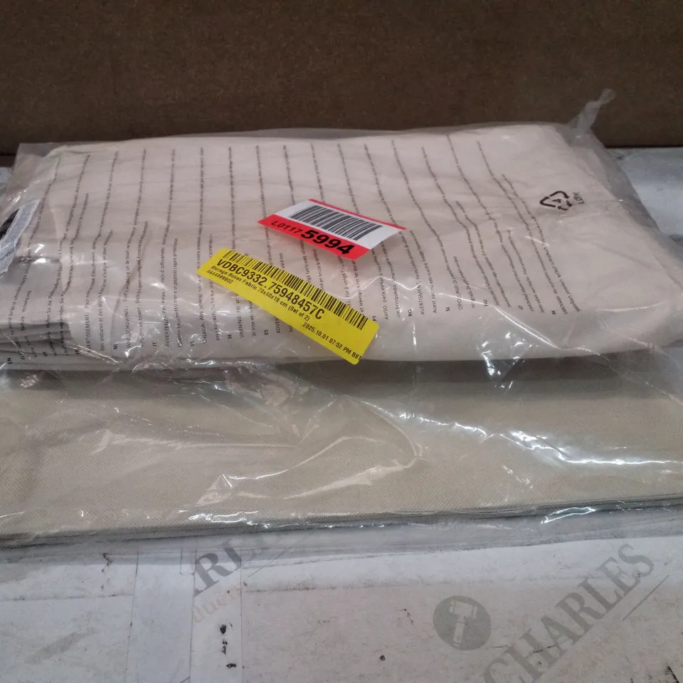 BAGGED STORAGE BOXES FABRIC 70×40×18CM (SET OF 2)