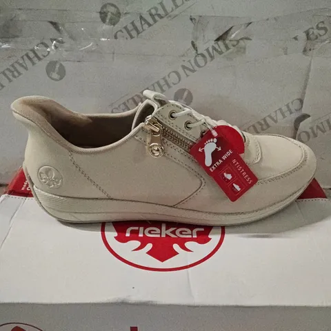 RIEKER BEIGE WOMEN'S SNEAKERS – UK 6.5  – BOXED