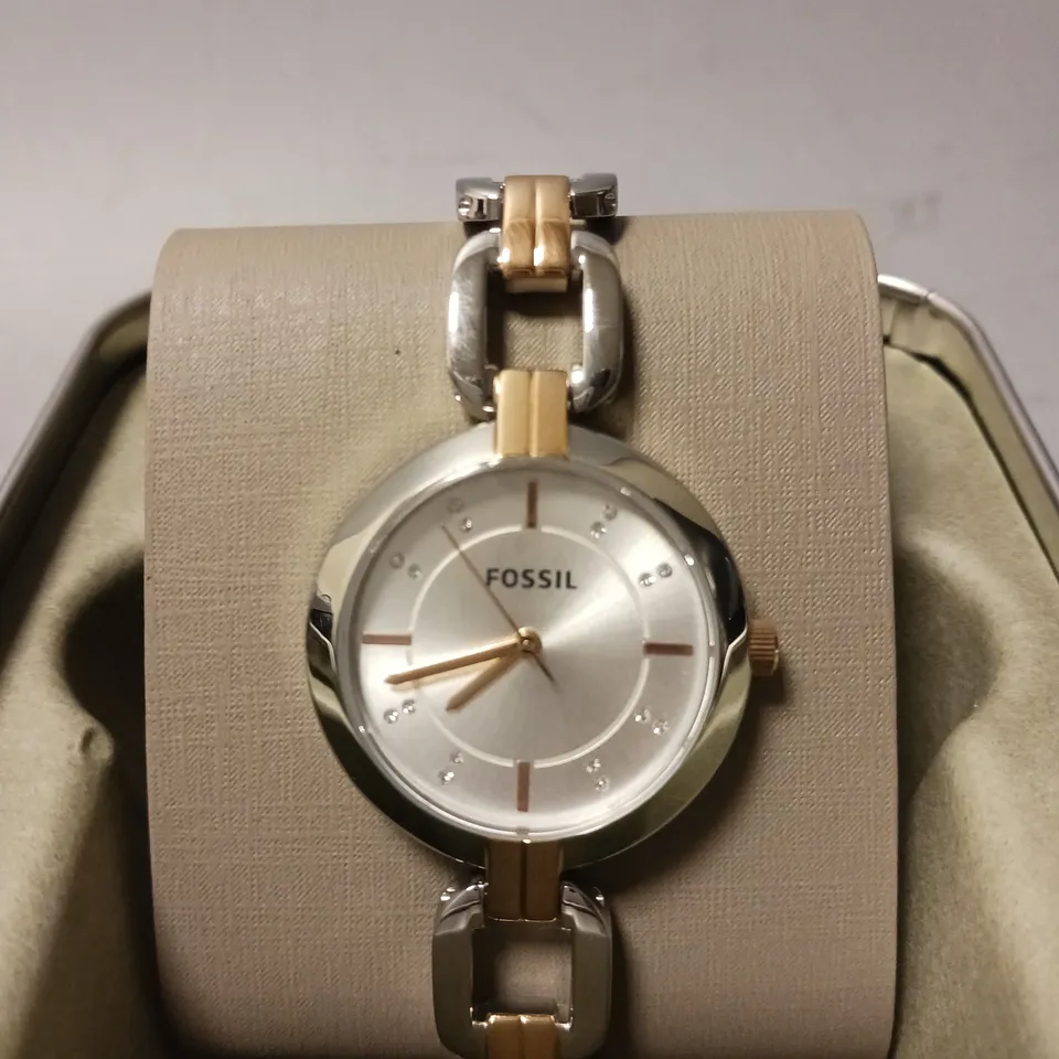 FOSSIL ANALOG WOMEN'S WATCH STAINLESS STEEL METAL BRACELET
