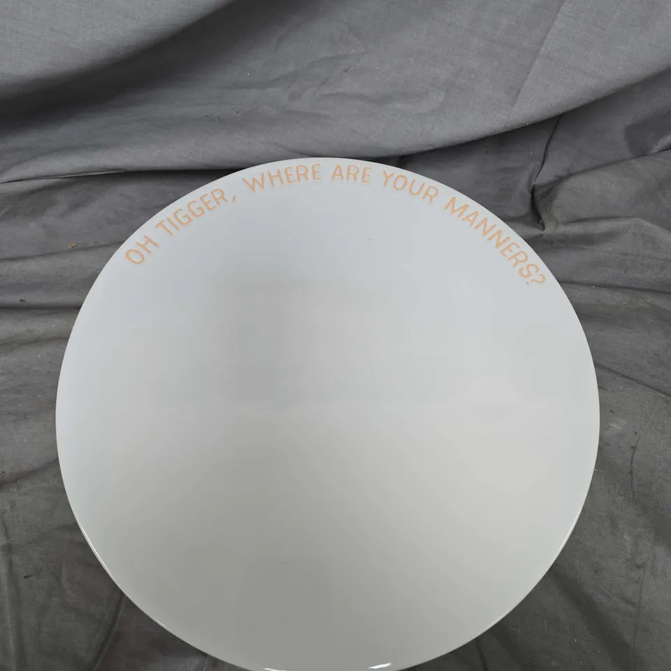 DISNEY TIGGER CAKE STAND – 'OH TIGGER, WHERE ARE YOUR MANNERS?'