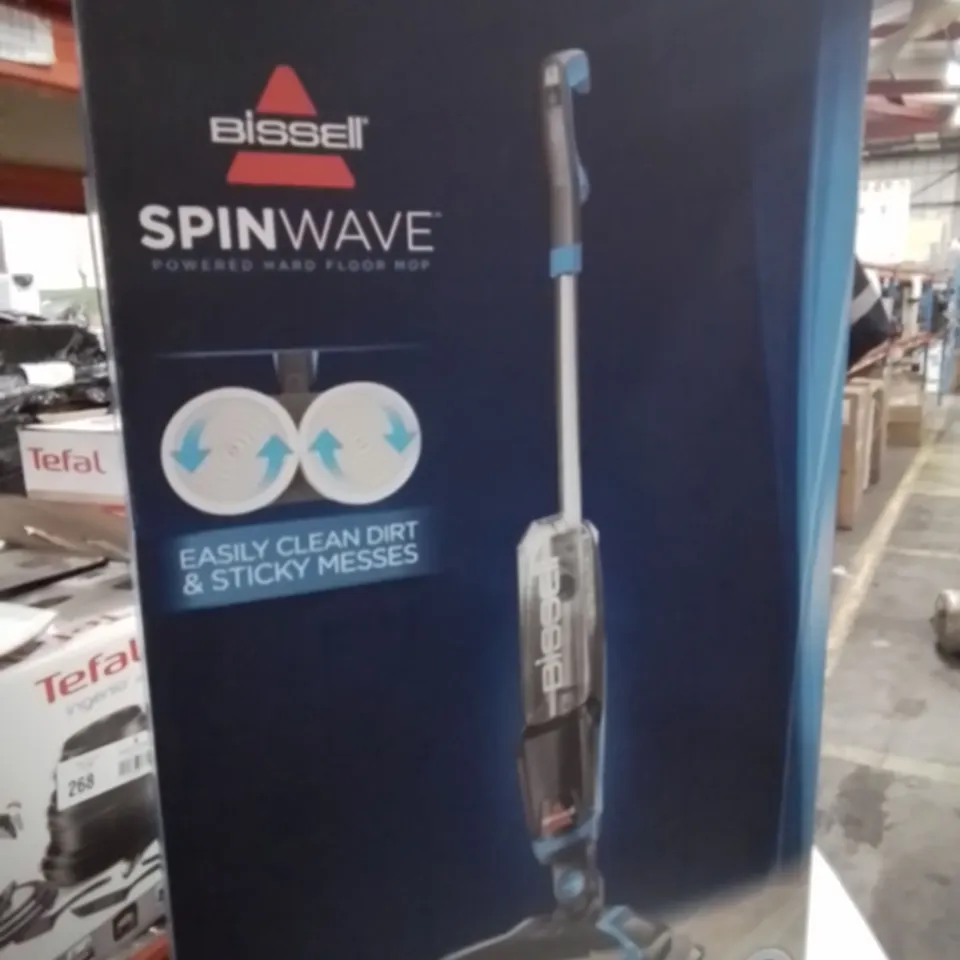 BOXED BISSELL SPIN WAVE POWERED HARD FLOOR MOP