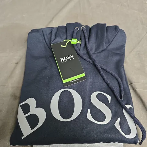 HUGO BOSS HOODIE – NAVY, UK SIZE L