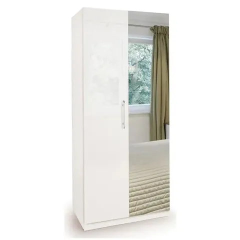 BOXED ANGEL DOUBLE WARDROBE DOOR - WHITE (1 BOX)