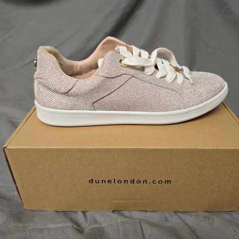 BOXED PAIR OF DUNE LONDON ENDURIN SLIMSOLE TRAINERS - 7
