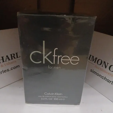 BOXED AND SEALED CALVIN KLEIN CK FREE EAU DE TOILETTE 100ML