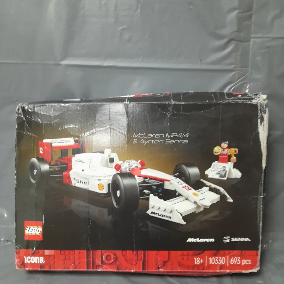 BOXED LEGO MCLAREN MP4 & AYRTON SENNA 