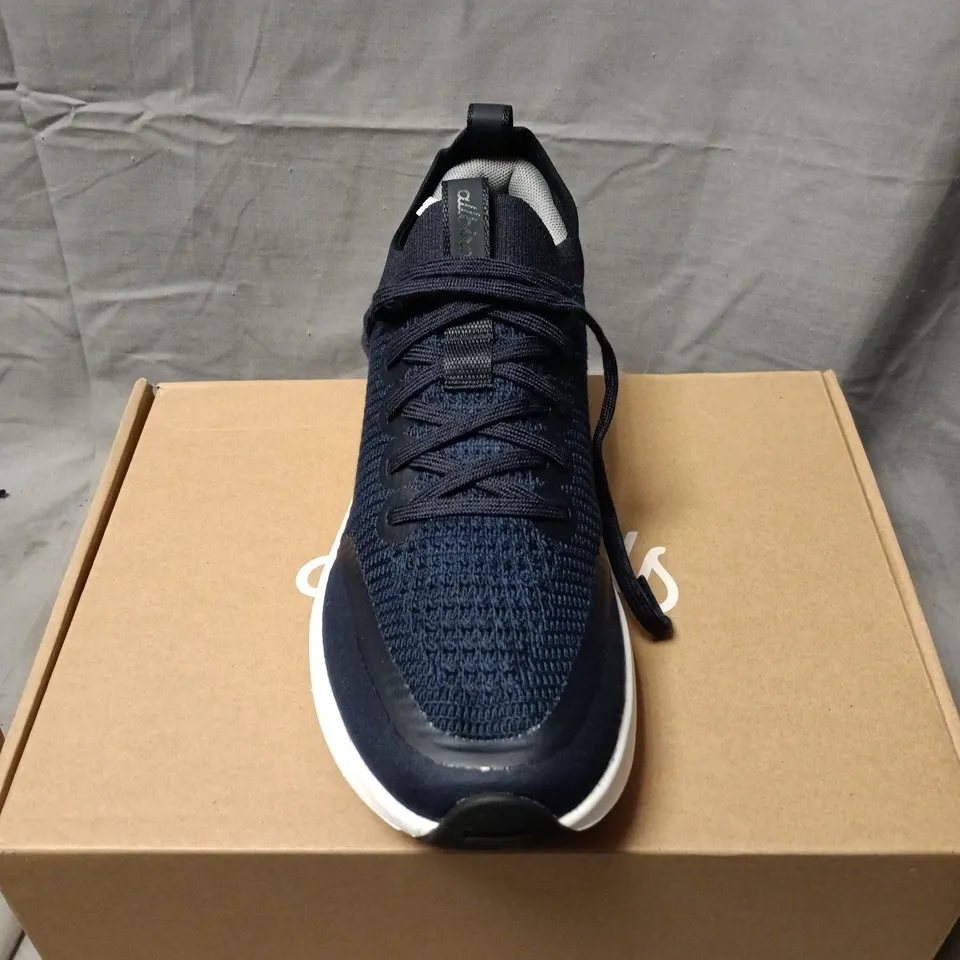 ALLBIRDS NAVY KNIT SNEAKERS – BOXED SIZE W8