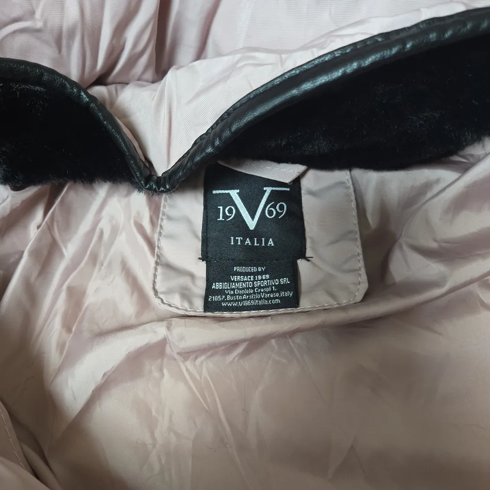 V 1969 ITALIA ROSA HOODED COAT XXL