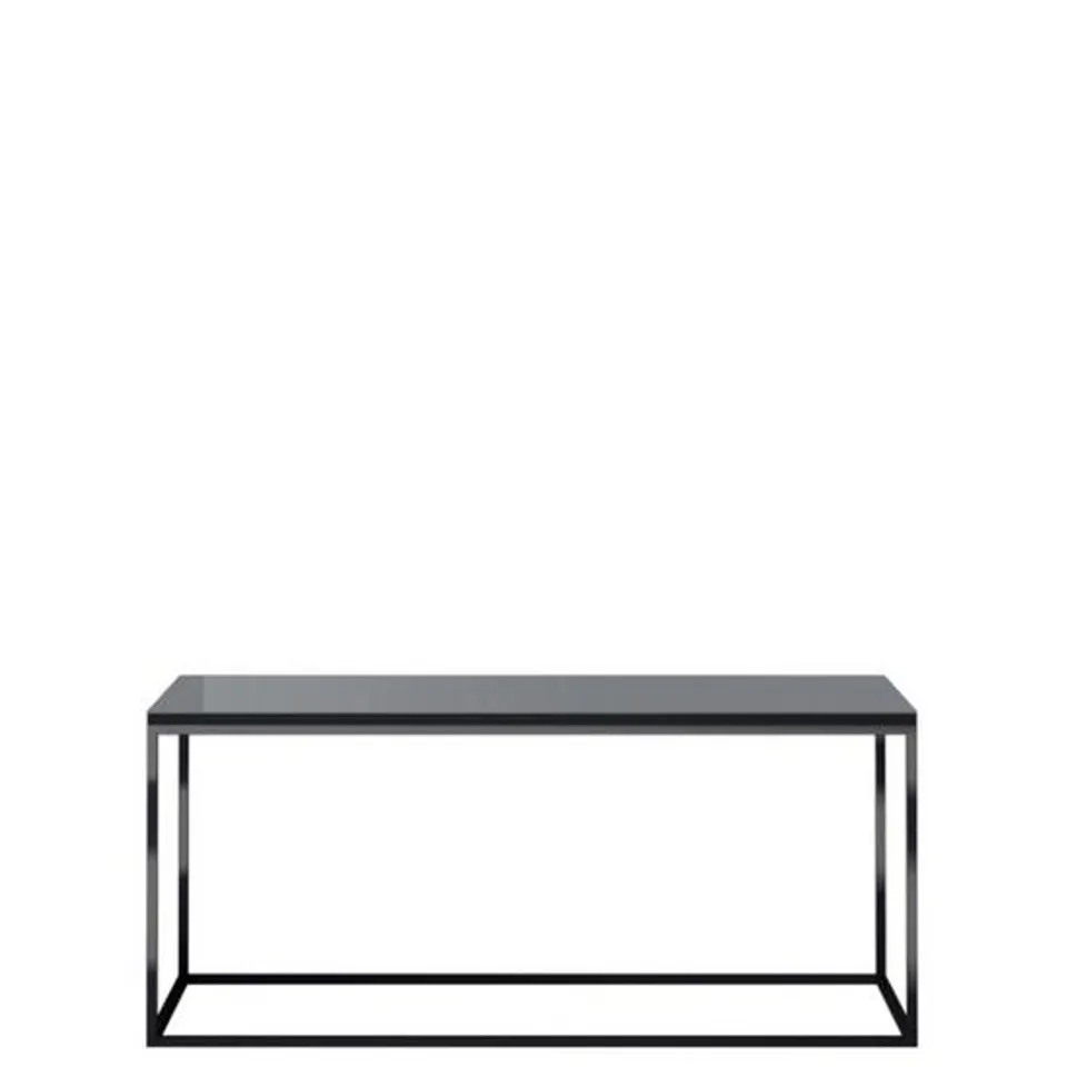 BRAND NEW BOXED HELIO COFFEE TABLE GREY/GLASS 24WXJW99 (1 BOX)