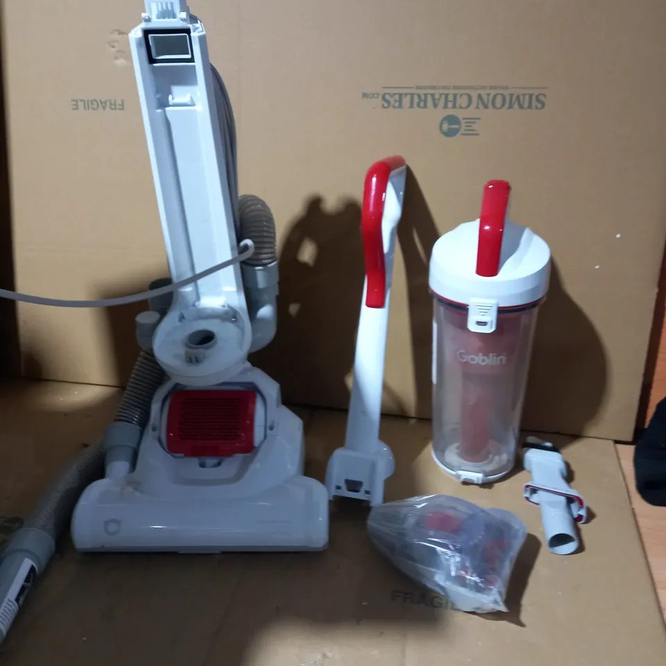 GOBLIN PET UPRIGHT VACUUM CLEANER - WHITE/RED