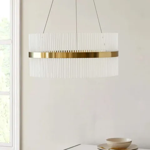 BOXED DANETTI MILA CHROME ROUND HALO PENDANT